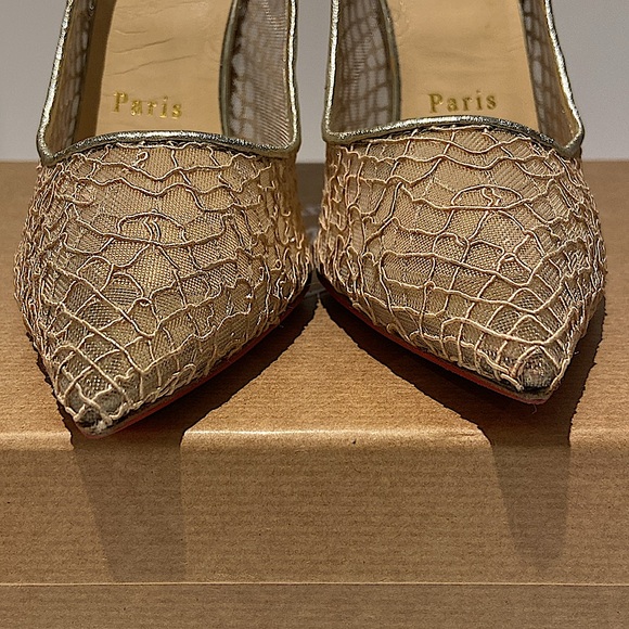 Christian Louboutin Follies Lace 100 Dent Chain/Nappa Lam/Spec Version Multi - Picture 13 of 14